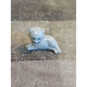 Gray pet cat tabby doll accessory toy figure